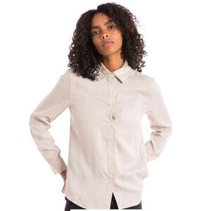 American Rag Boxy Button Up Shirt Fog
